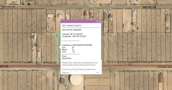 E Rr Estates Unt12, Blk B, Lot91, Rio Rancho, NM 87124