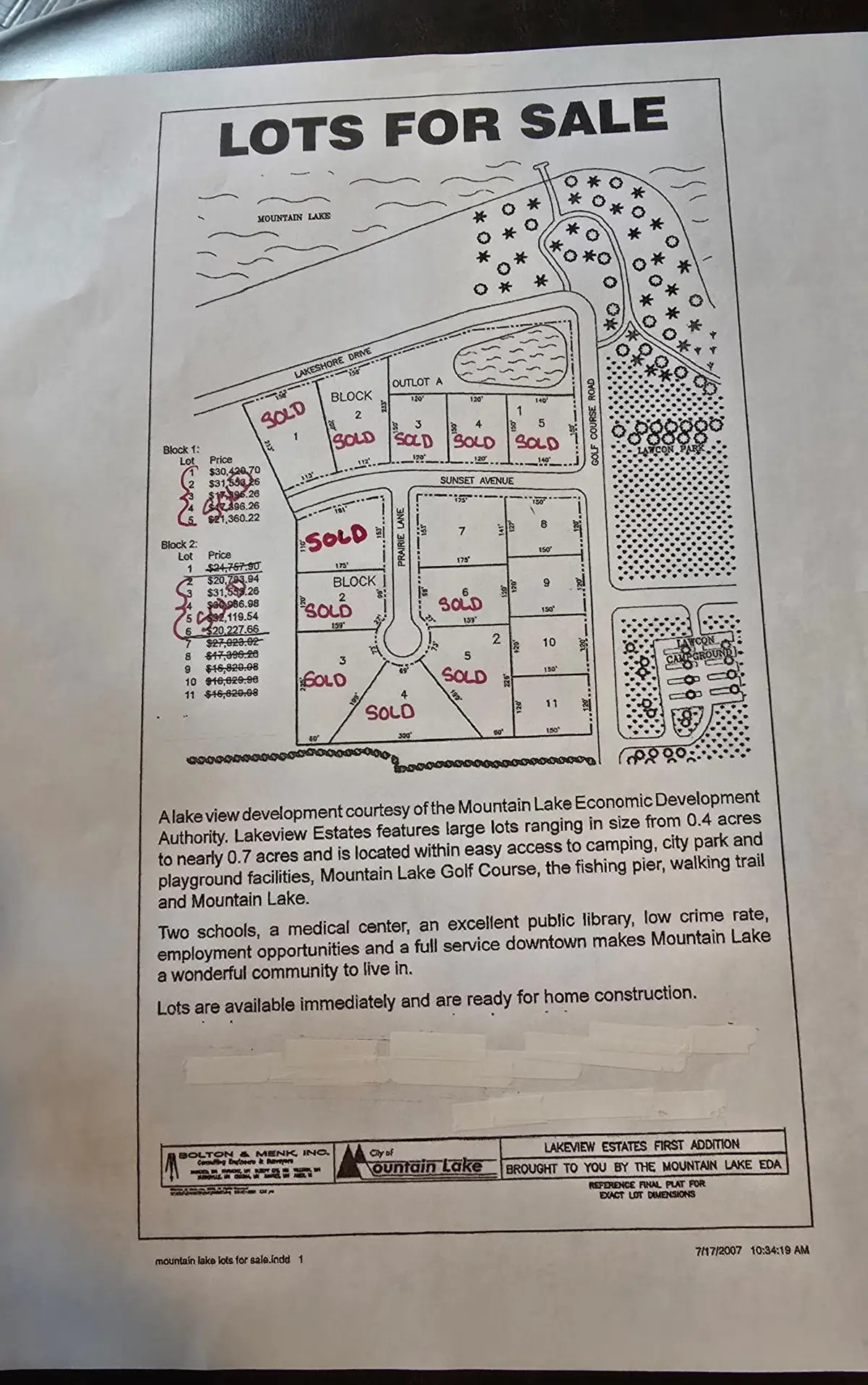 Blk 2 Lot 10 Sunset Avenue-prairie Lane, Mountain Lake, MN 56159 - Image #1