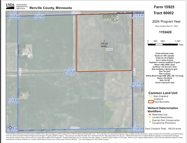 xxxx 810th Avenue, Bird Island, MN 56277