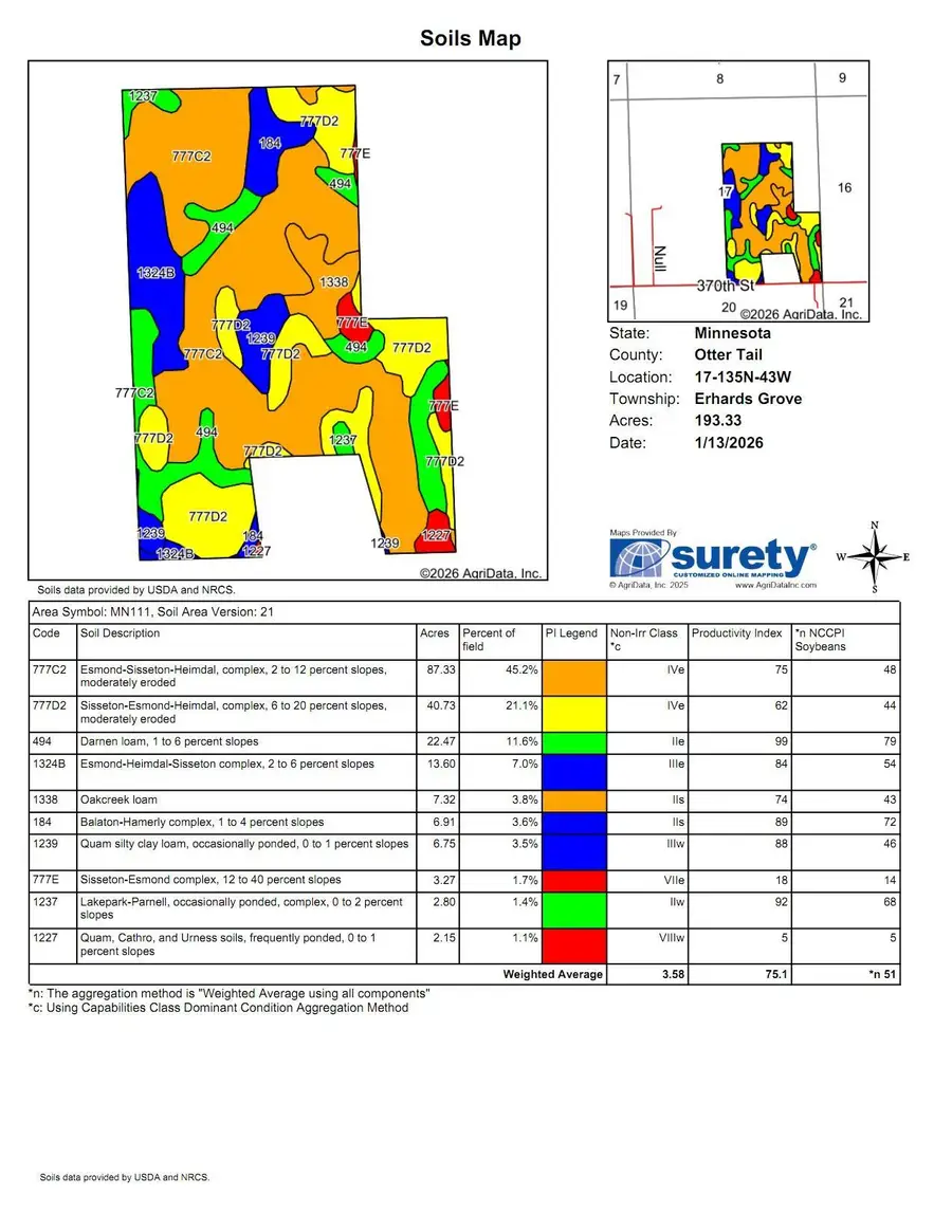 TBD 370 St Lot 190.52, Erhard, MN 56534 - Image #2