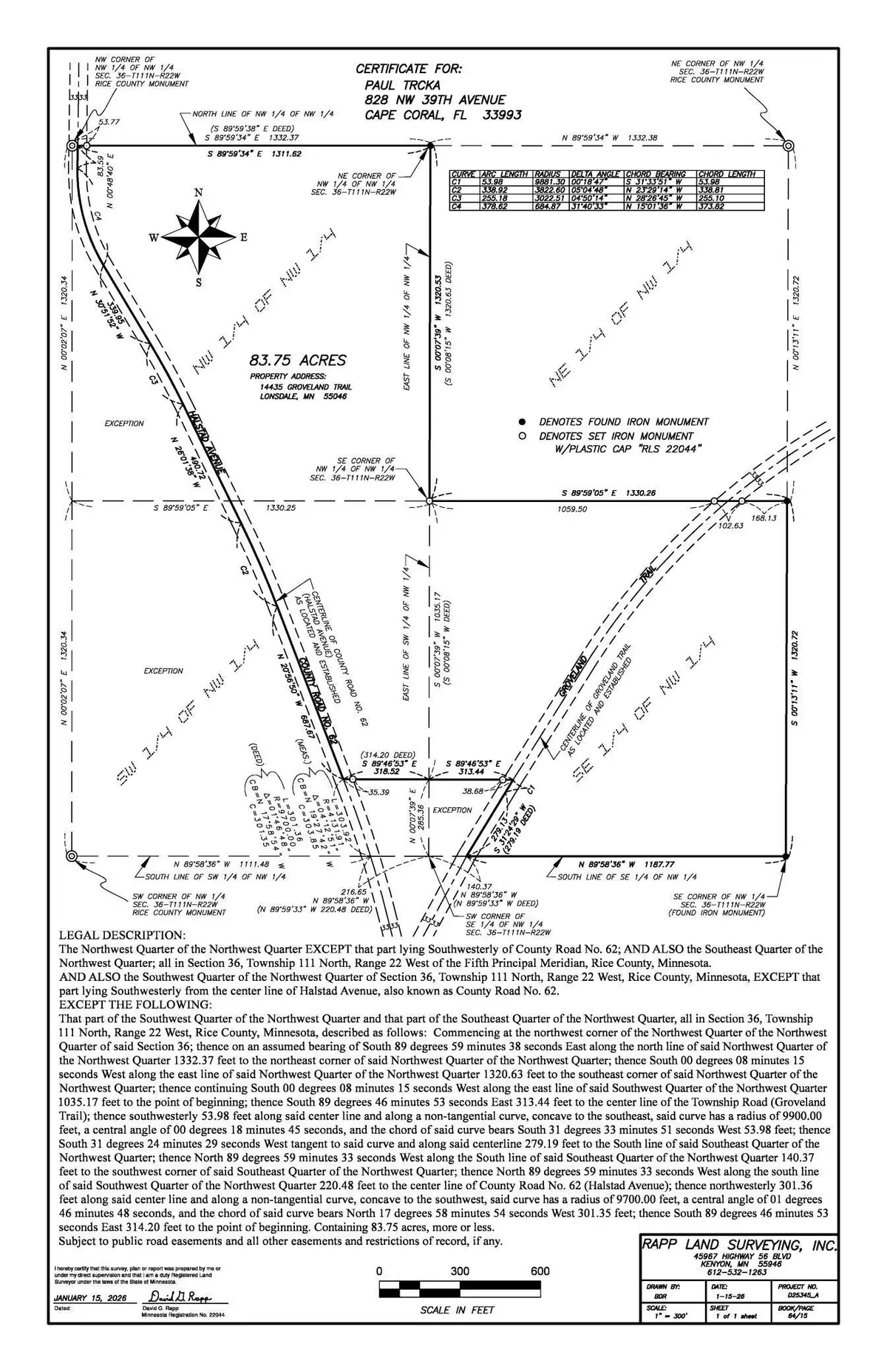 XXX Halstad Avenue, Lonsdale, MN 55046 - #1
