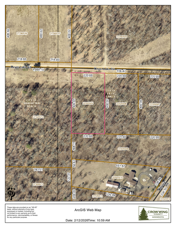 Lot 8 Meyer Lake Road, Fifty Lakes, MN 56448