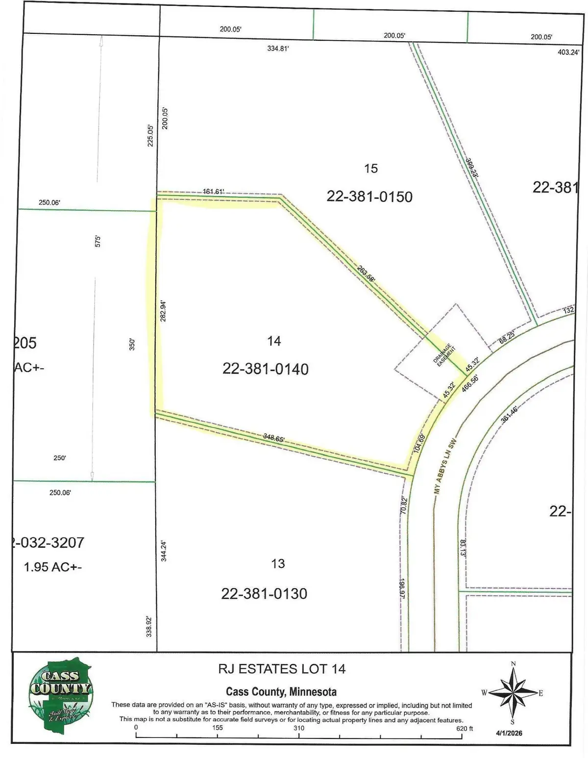 TBD Lot 14 My Abbys Way Lane Sw, Pequot Lakes, MN 56472 - #1