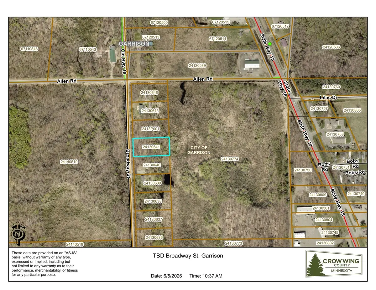 TBD Broadway St., Garrison, MN 56450 - #1