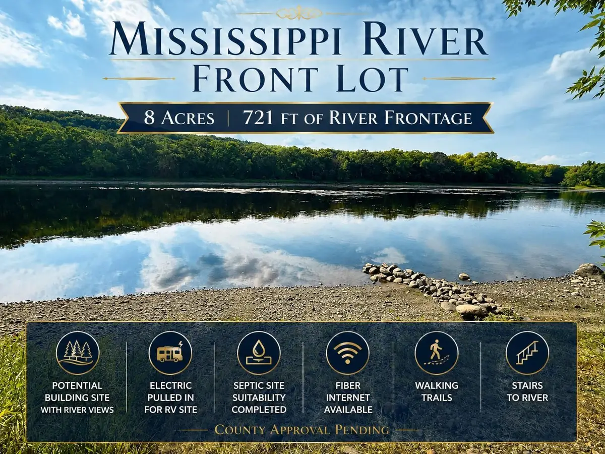 8 Acres Mississippi River Front TBD Bedow Road, Fort Ripley, MN 56449 - #1