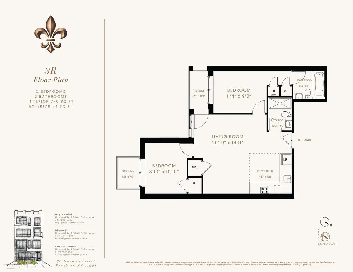 78 Harman Street #3-R, Brooklyn, NY 11221 - #1