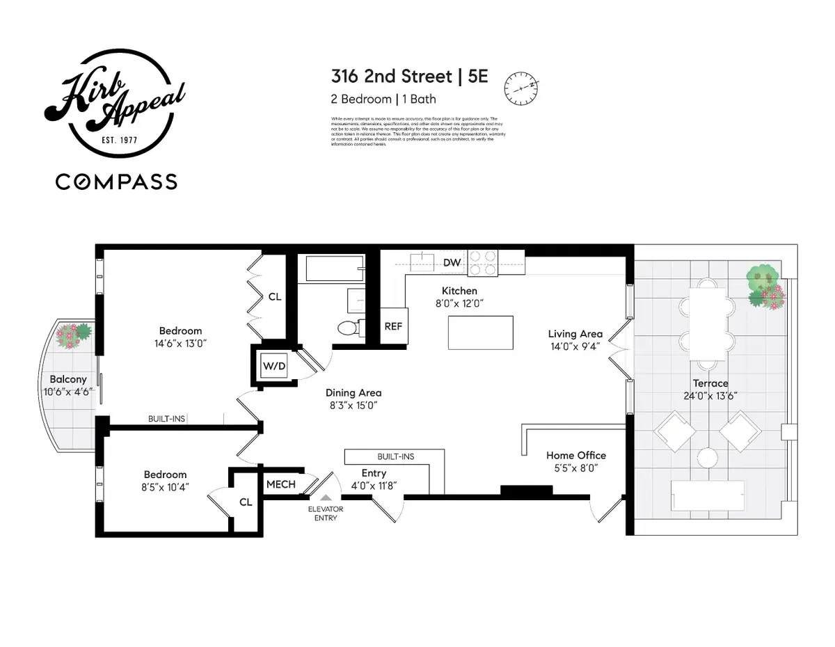 316 2nd Street #5E, Brooklyn, NY 11215 - #1