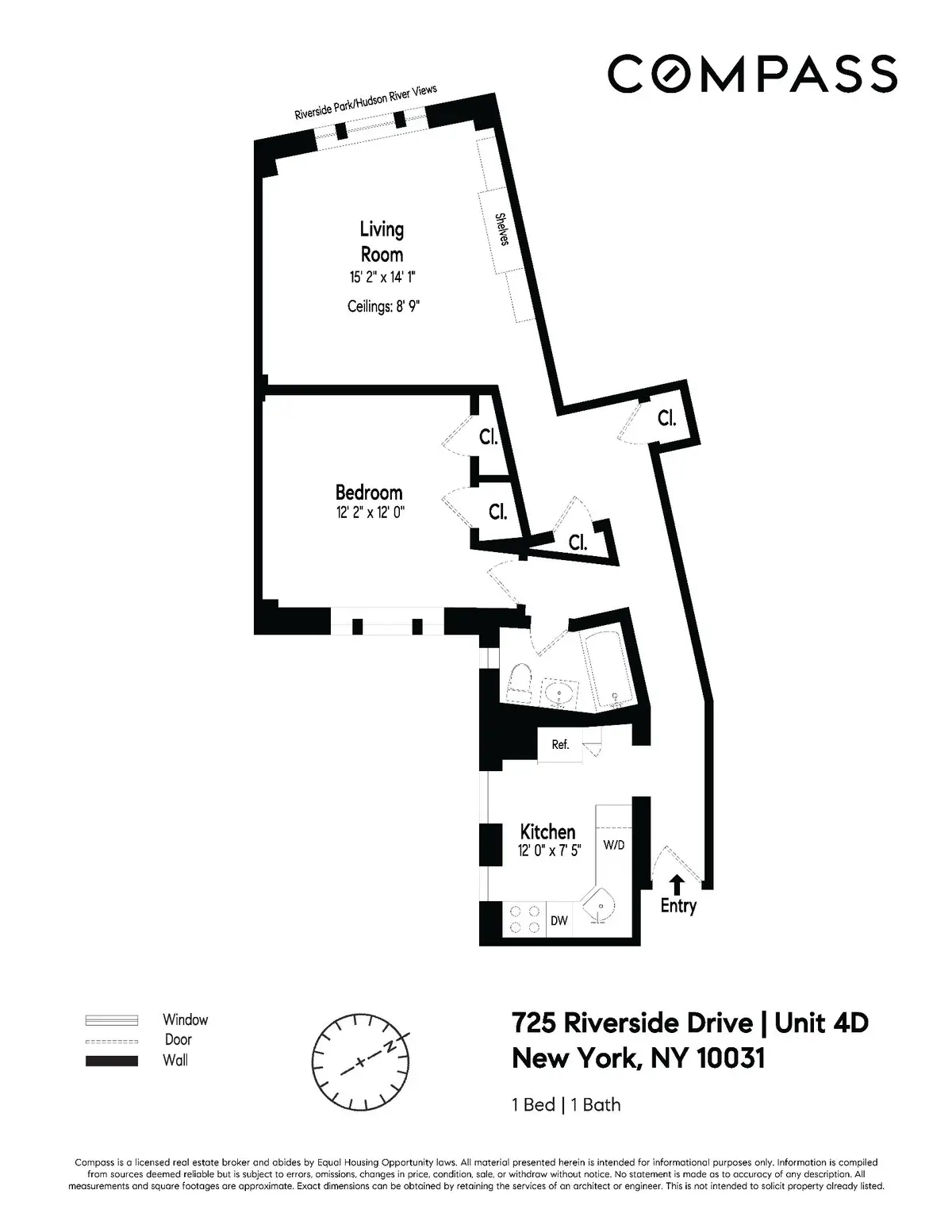 725 Riverside Drive #4D, New York, NY 10031 - #1