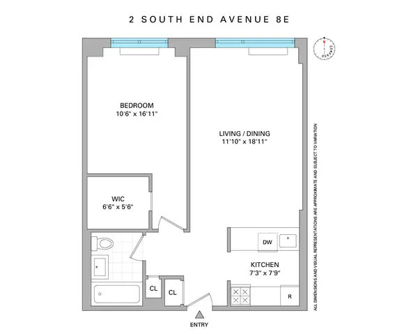 2 S End Avenue #8E, Manhattan, NY 10280