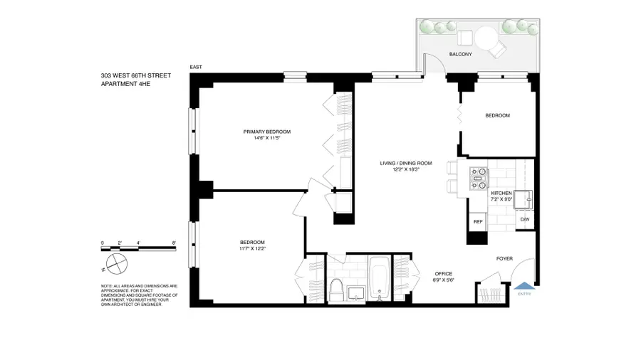 303 W 66th Street #4HE, New York, NY 10069 - #2