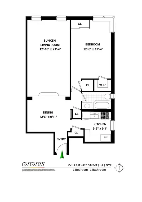 225 E 74th Street #5A, Manhattan, NY 10021