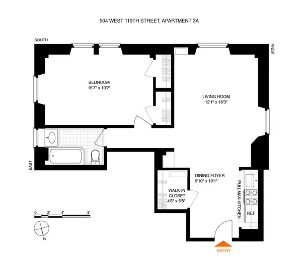 504-510 W 110th Street #3A, Manhattan, NY 10025