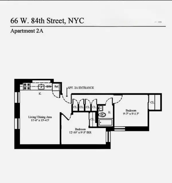 66 W 84th Street #2-A, Manhattan, NY 10024