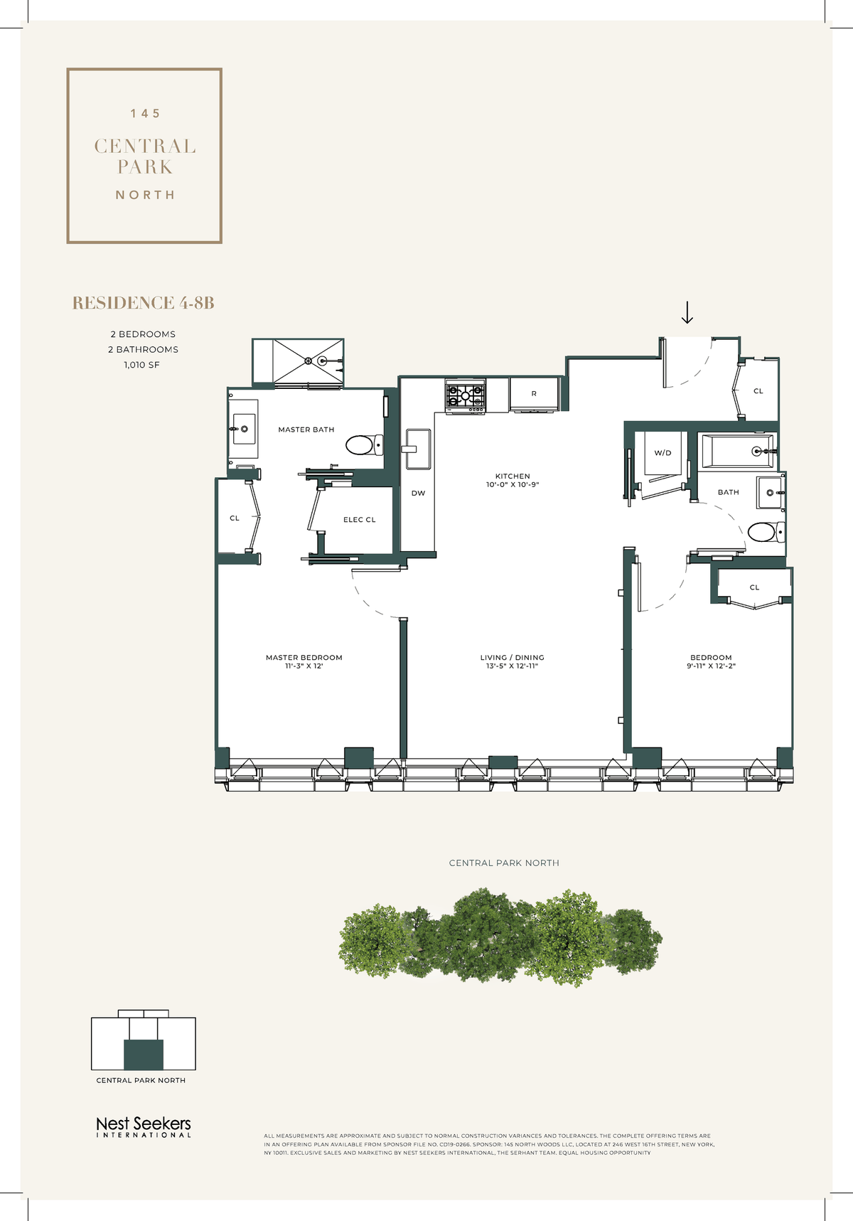 145 Central Park N #4-B, New York, NY 10026 - #1