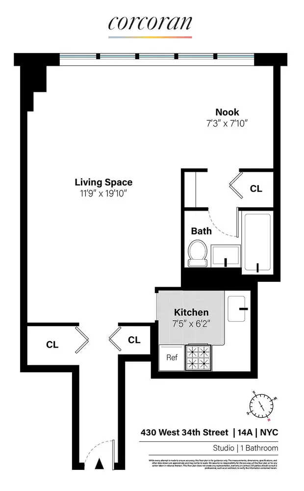 430 W 34th Street #14A, New York, NY 10001 - #1