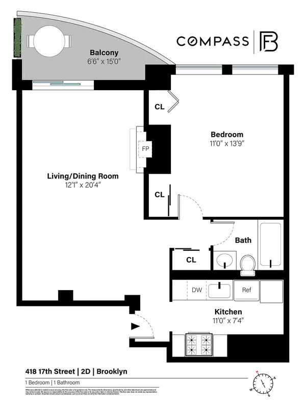 418 17th Street #2D, Brooklyn, NY 11215