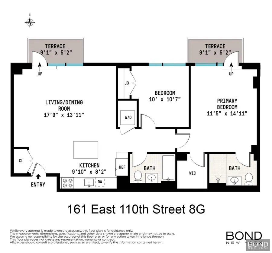 161 E 110th Street #8G, New York, NY 10029 - #3