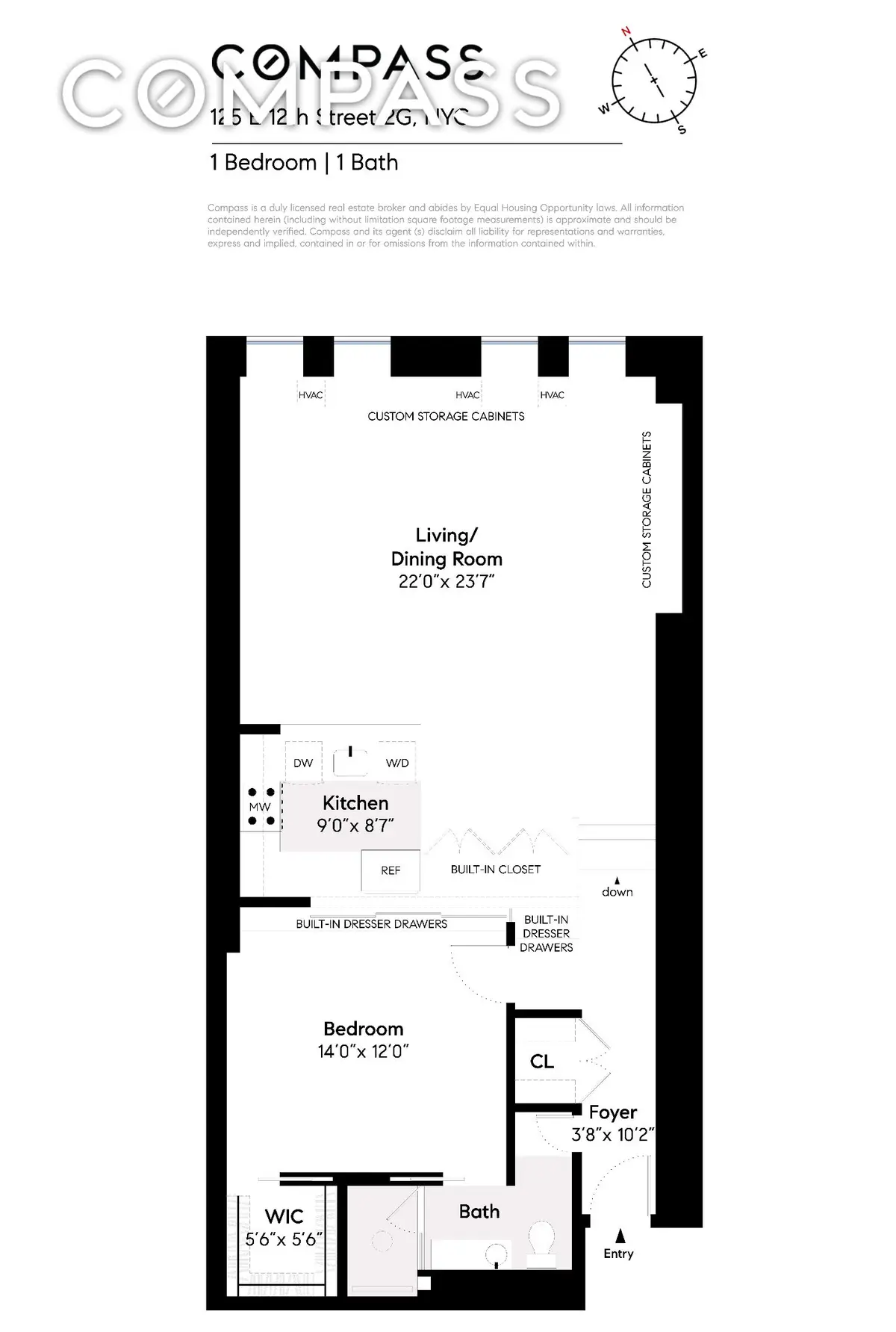 125 E 12th Street #2/G, Manhattan, NY 10003 - #1