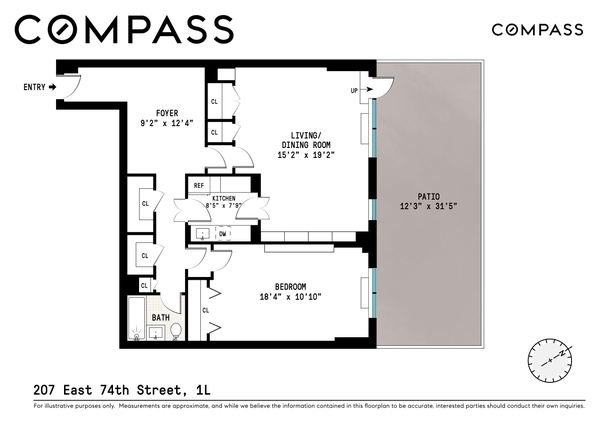 207 E 74th Street #1L, Manhattan, NY 10021