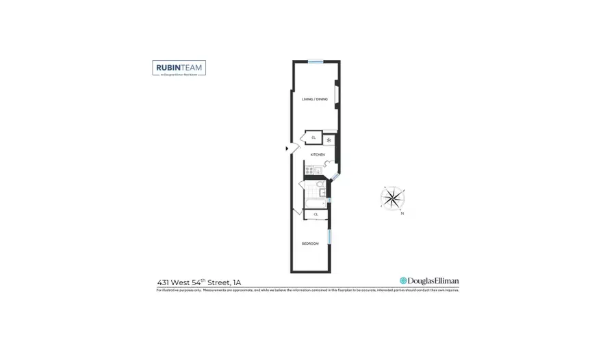 431 W 54th Street #1A, Manhattan, NY 10019 - #2