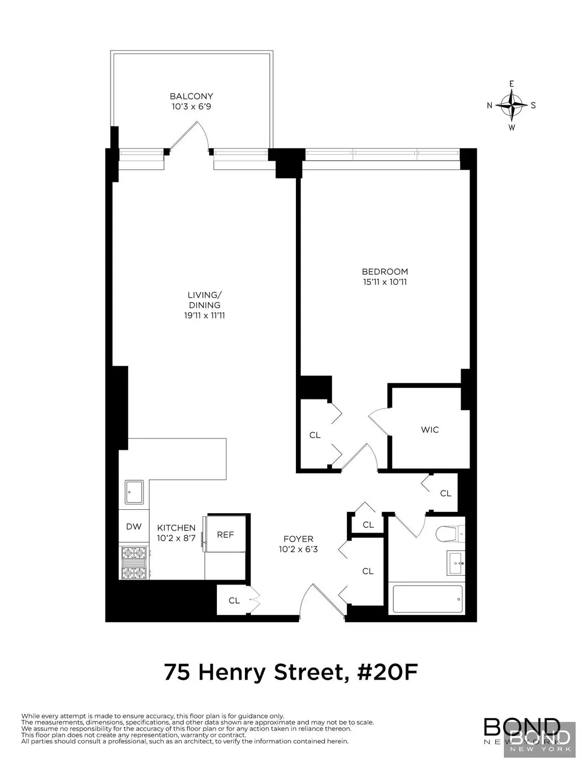 75 Henry Street #20F, Brooklyn, NY 11201 - #1