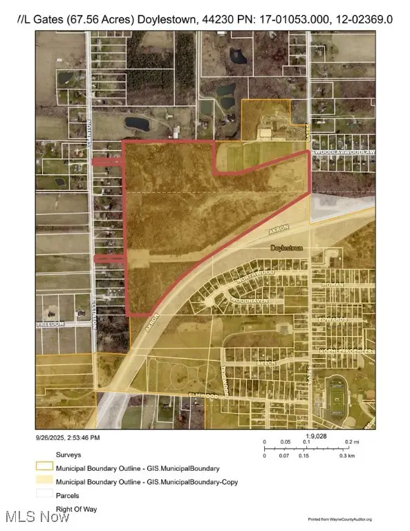 V/L approx 67.56ac Gates Street, Doylestown, OH 44230