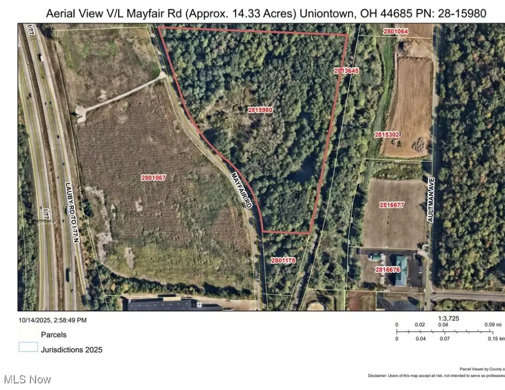 V/L 14.33 Acres Mayfair Road, Uniontown, OH 44685 - Image #1