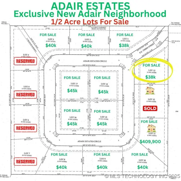 598 SE Adair Estates Circle, Adair, OK 74330