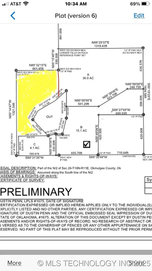 Carter Road, Mounds, OK 74047