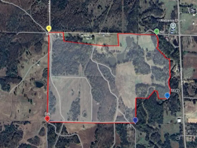 E 1150 Rd & N 3850 Road, Weleetka, OK 74880 - #1