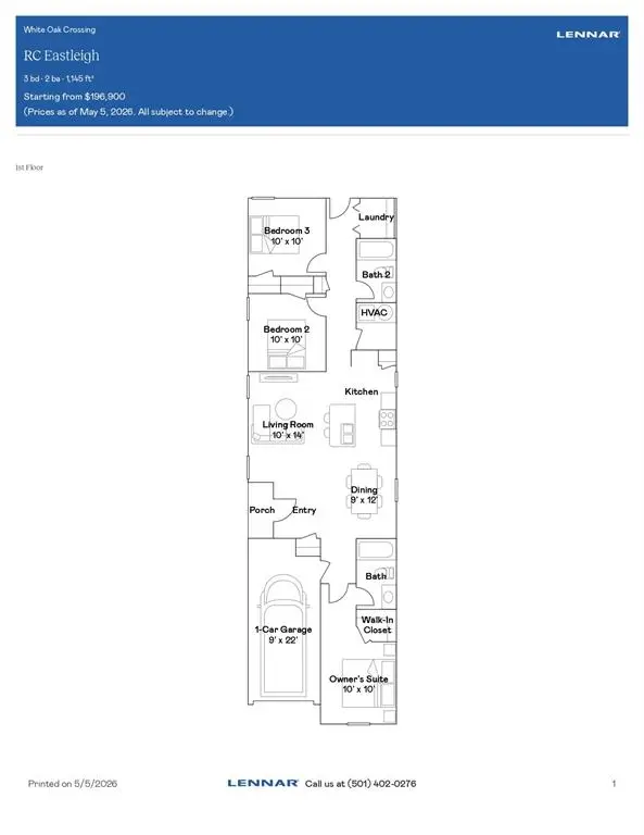 3432 Little Creek Drive, Mustang, OK 73064 - #2