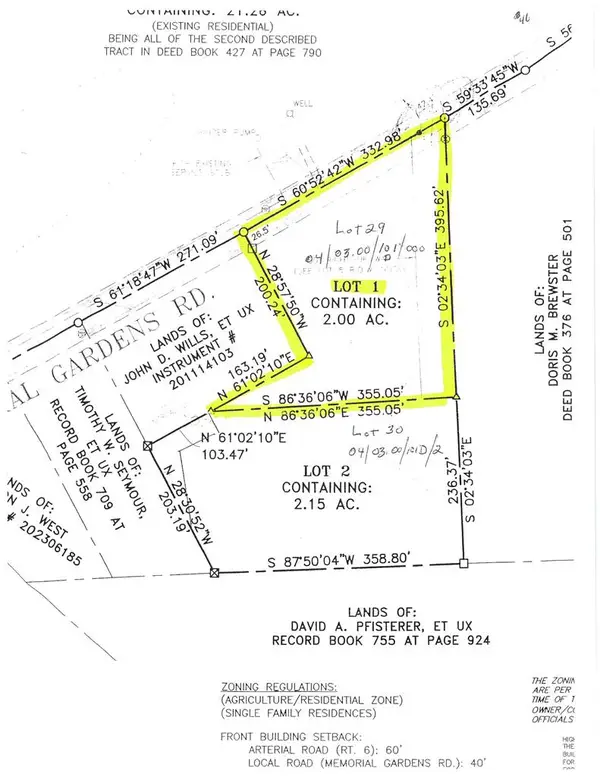 Lot #1 Memorial Gardens Road, Wellsboro, PA 16901