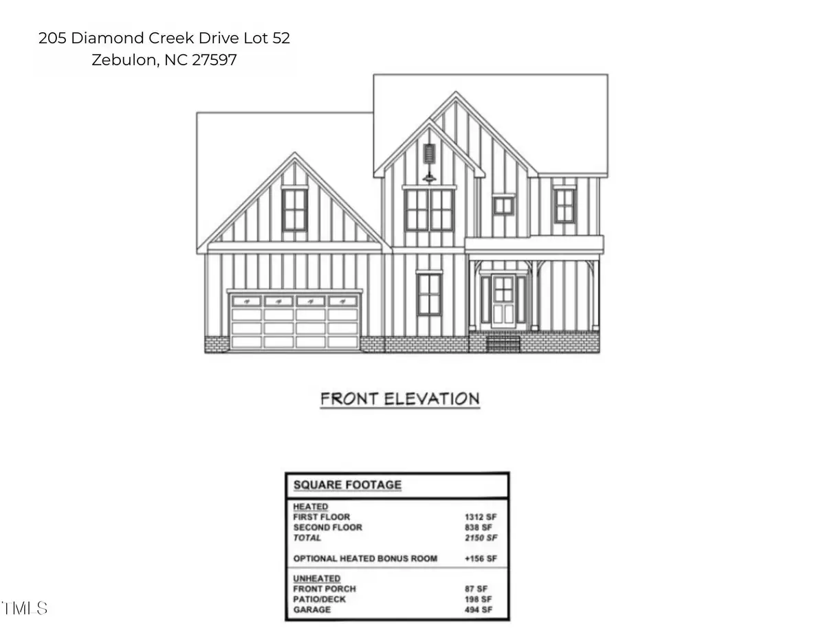 205 Diamond Creek Drive, Zebulon, NC 27597 - Image #1