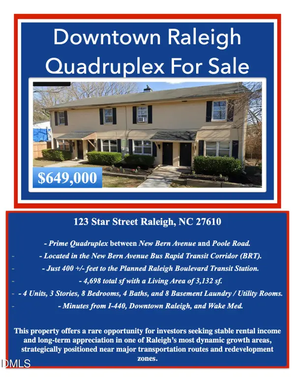 123 Star Street, Raleigh, NC 27610