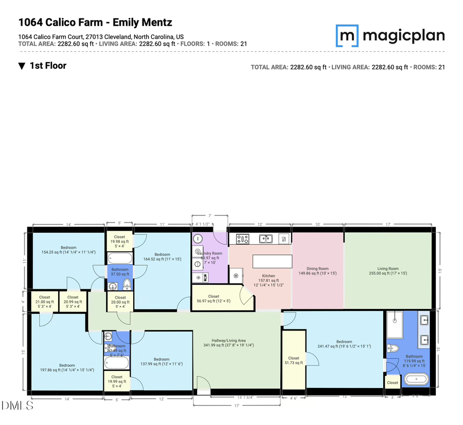 1064 Calico Farm Court, Cleveland, NC 27013 - #2