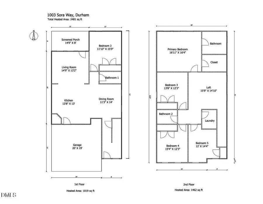 1003 Sora Way, Durham, NC 27703 - #3