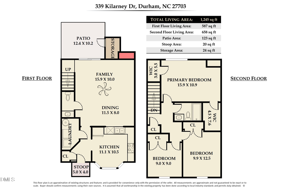 339 Kilarney Drive, Durham, NC 27703 - #2