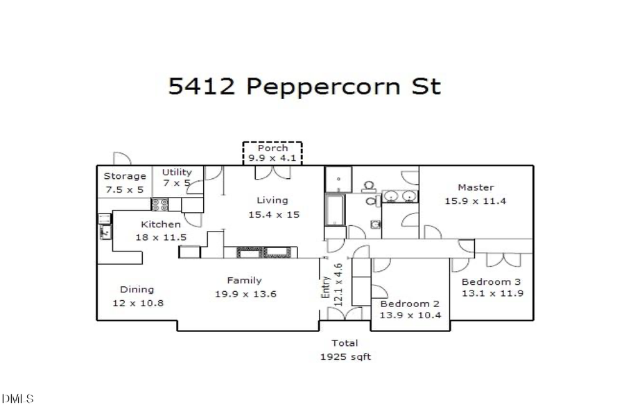 5412 Peppercorn Street, Durham, NC 27704 - #2