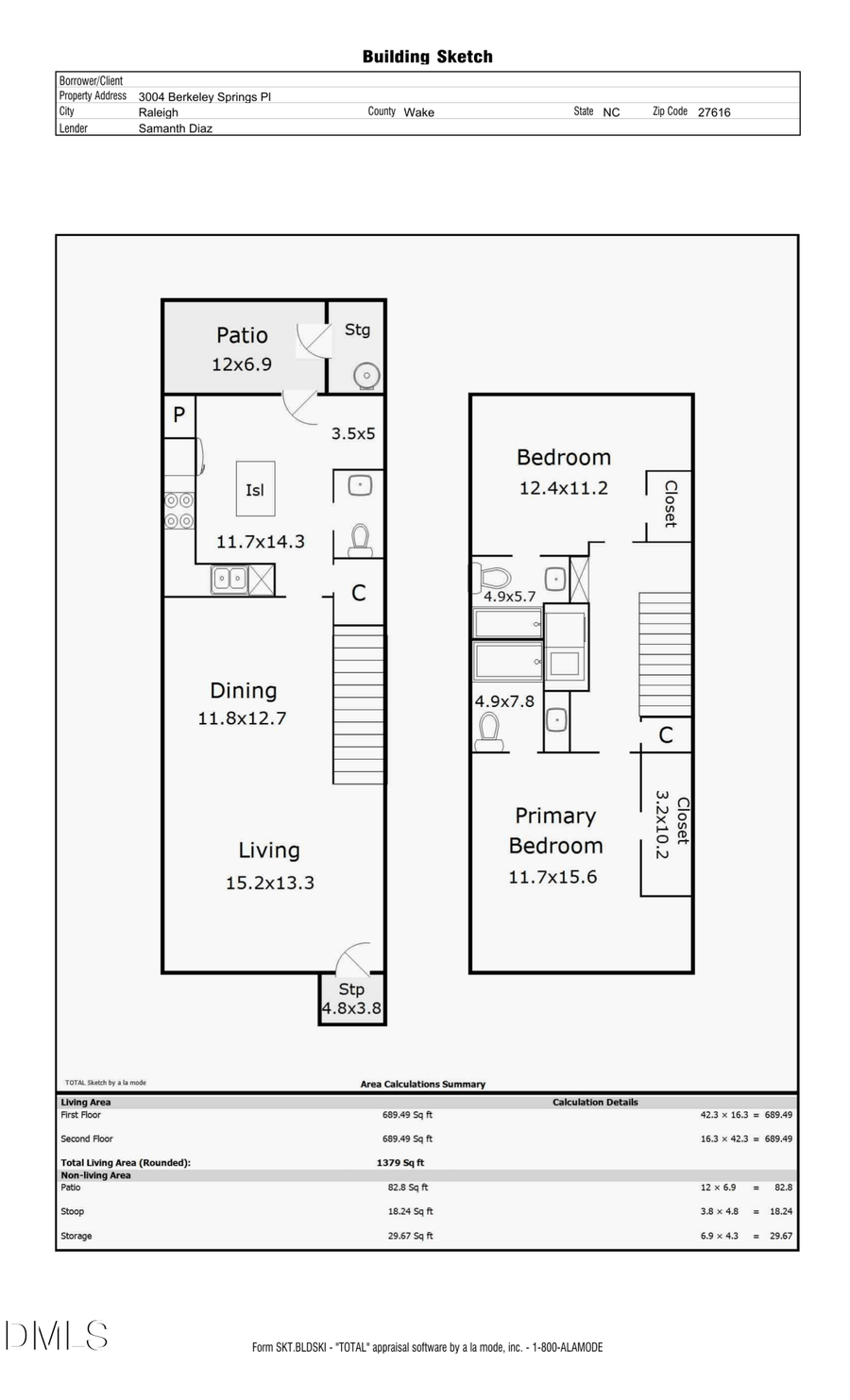 3004 Berkeley Springs Place, Raleigh, NC 27616 - #2