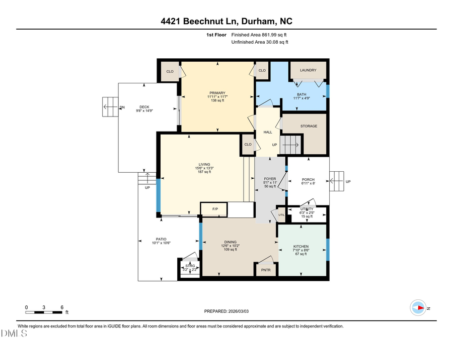 4421 Beechnut Lane, Durham, NC 27707 - #2