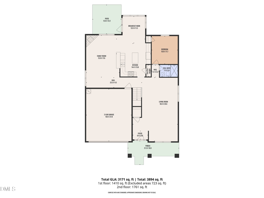 4118 Plum Branch Drive, Cary, NC 27519 - #2