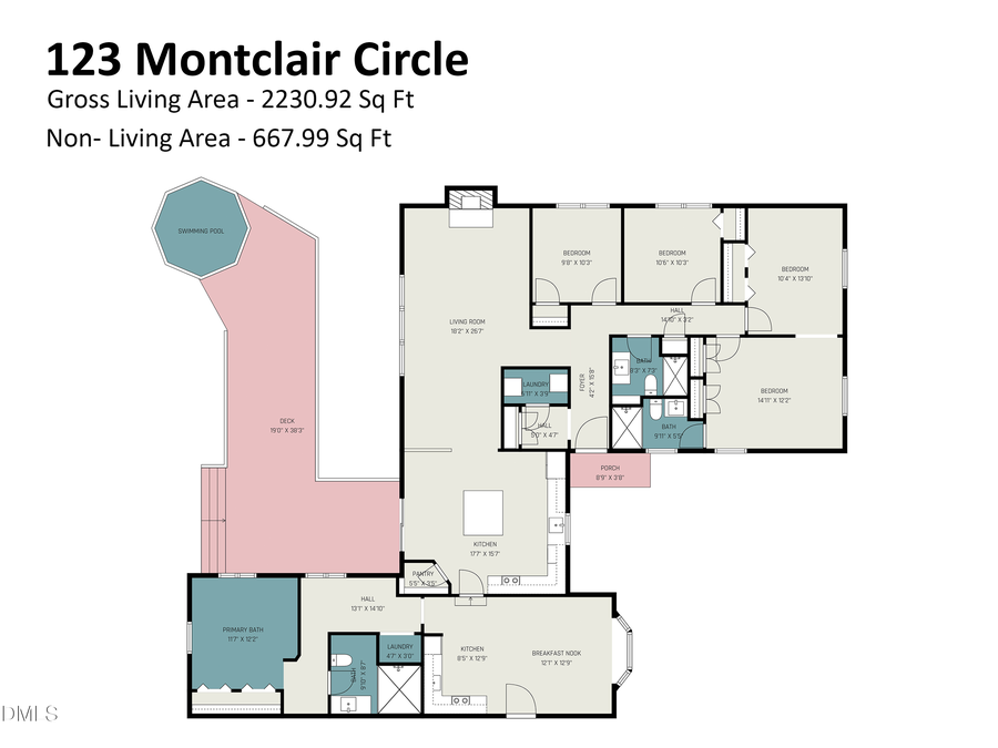 123 Montclair Circle, Durham, NC 27713 - #2