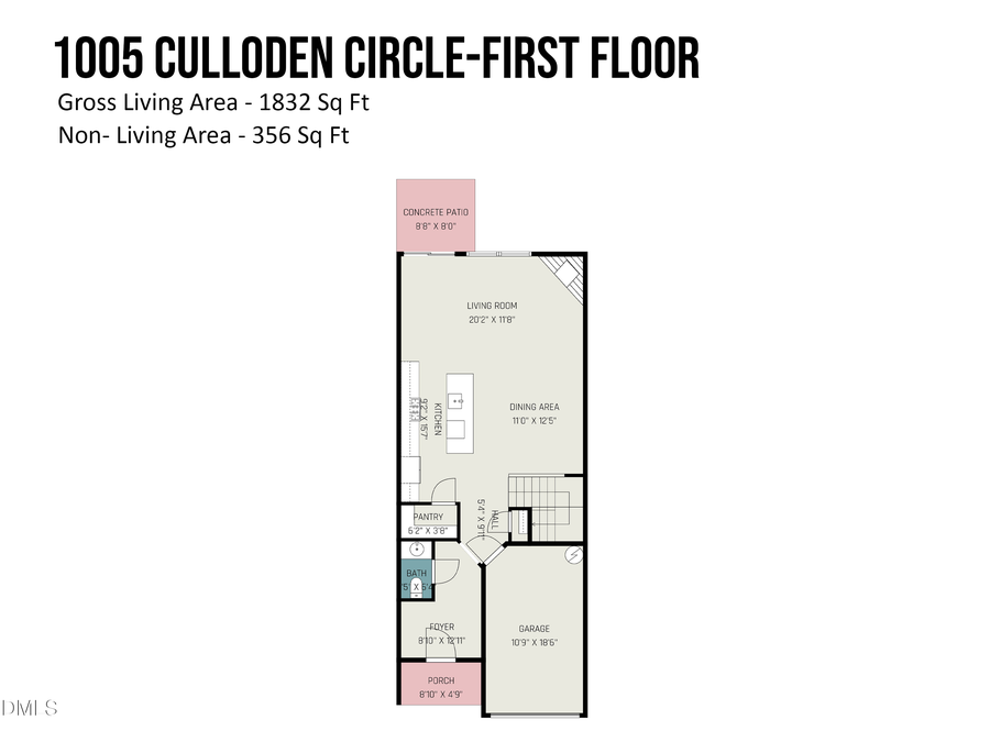 1005 Culloden Circle, Durham, NC 27713 - #2