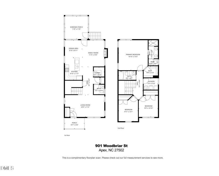 901 Woodbriar Street, Apex, NC 27502 - #2
