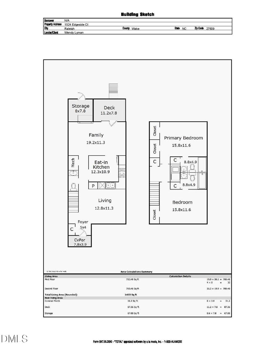 1524 Edgeside Court, Raleigh, NC 27609 - #2