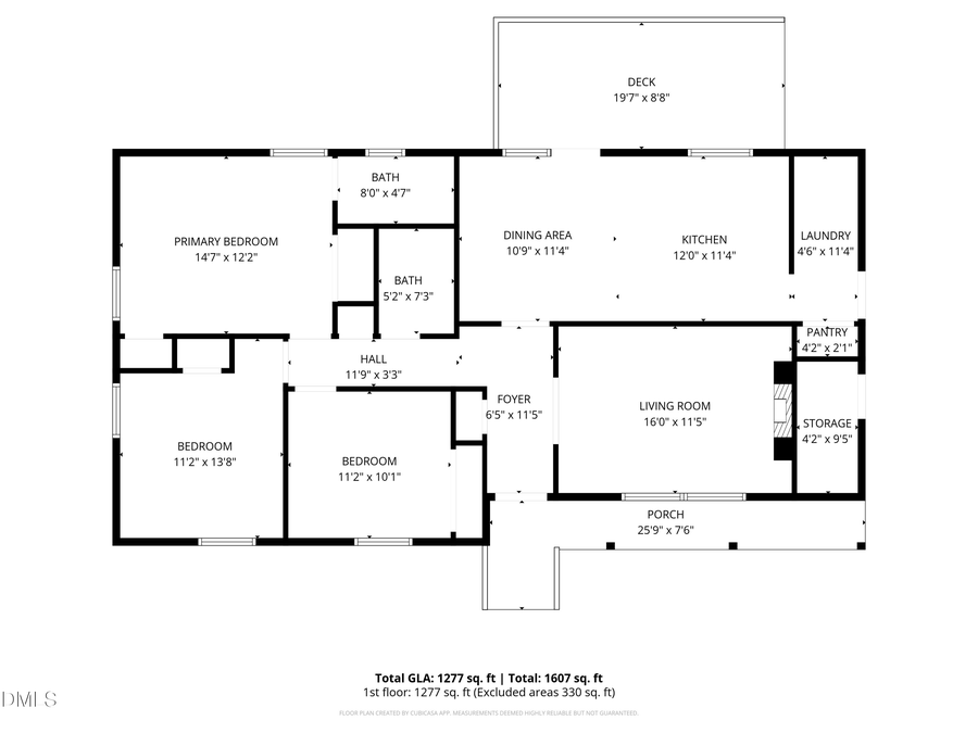 5727 Claremore Drive, Durham, NC 27712 - #2