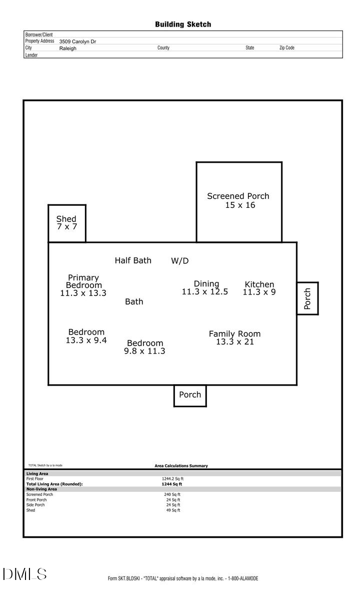 3509 Carolyn Drive, Raleigh, NC 27604 - #2