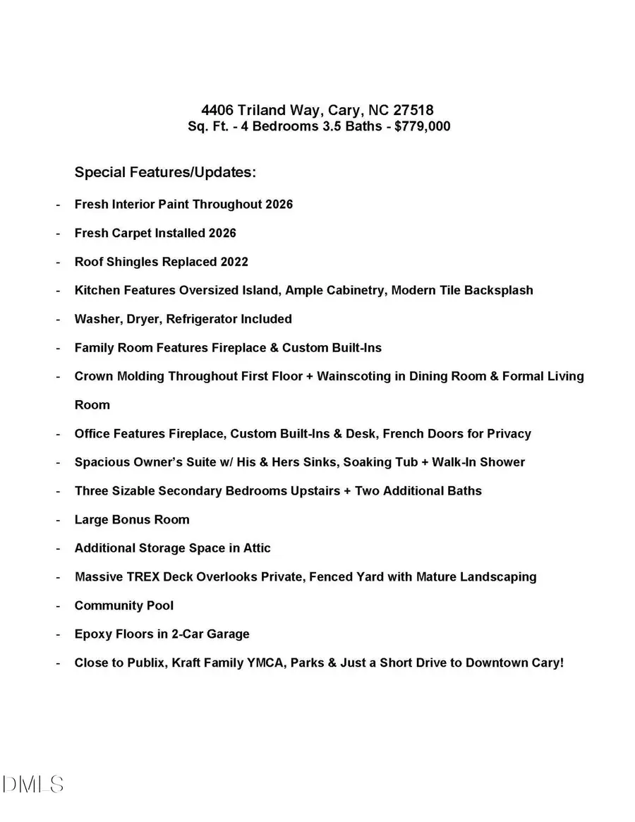 4406 Triland Way, Cary, NC 27518 - #3