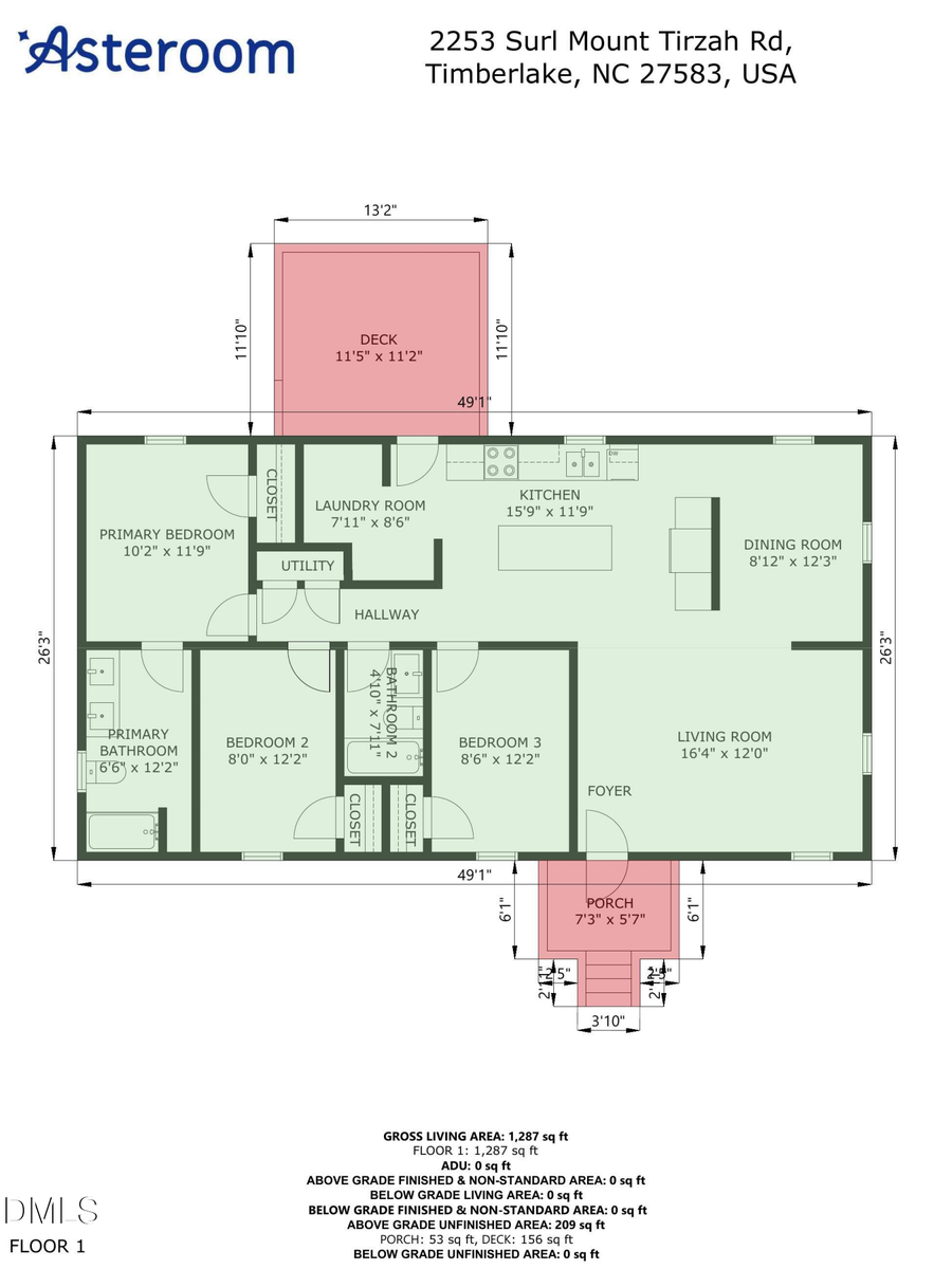 2253 Surl Mount Tirzah Road, Timberlake, NC 27583 - #2