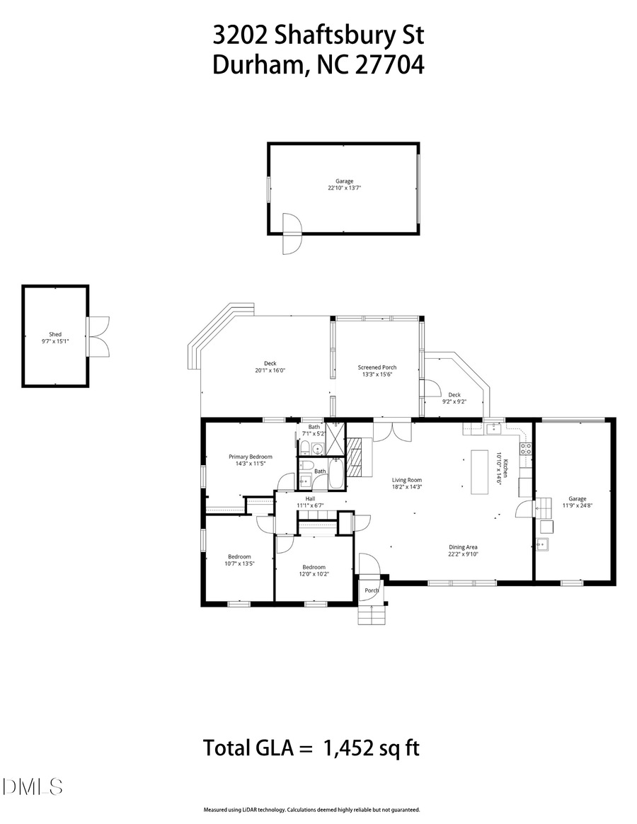3202 Shaftsbury Street, Durham, NC 27704 - #2